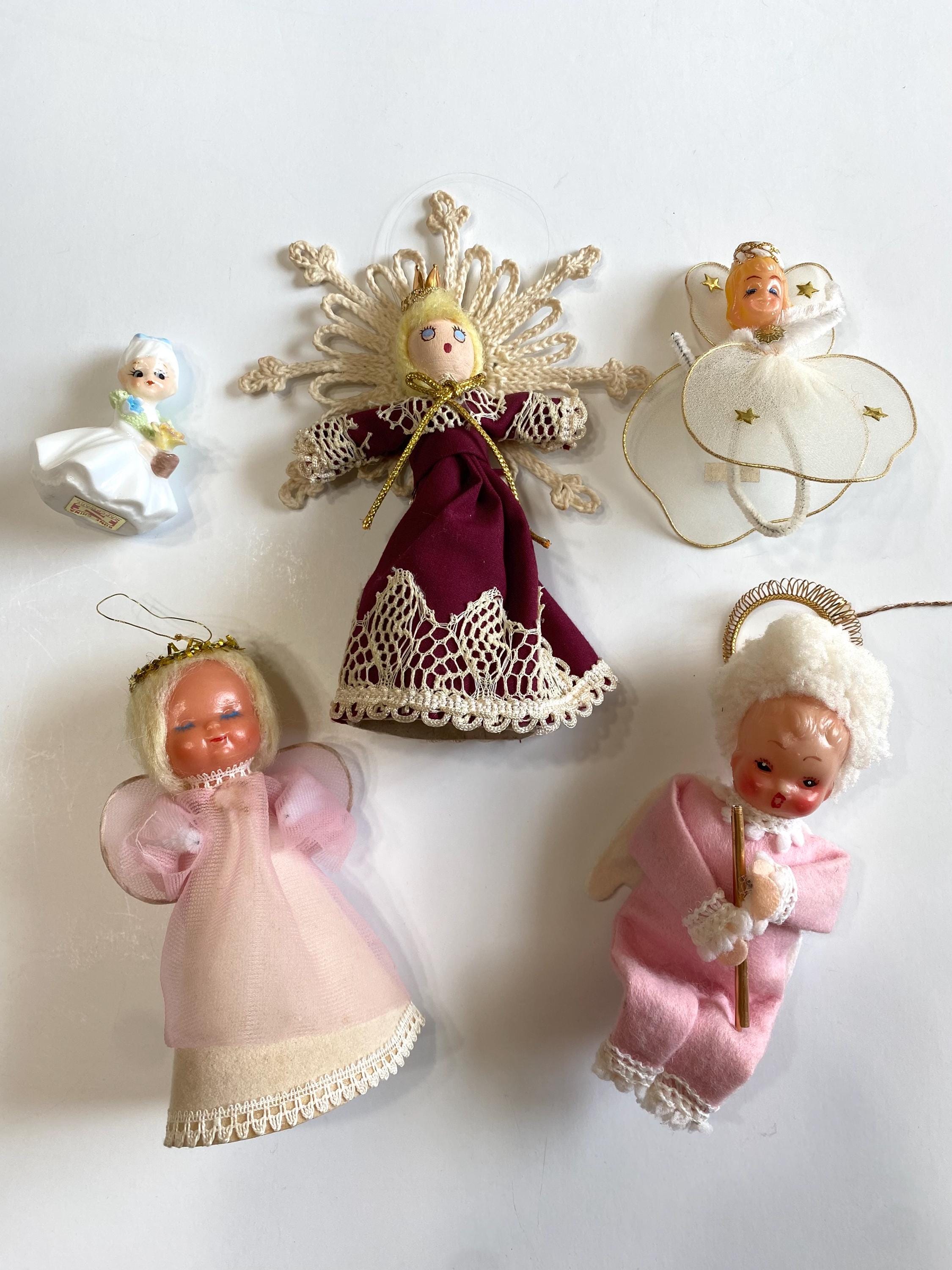 Vintage 1950s Angel Christmas Ornaments: Mid-century Tree Decor Vintage 1950s Angel Christmas Ornaments: Mid-century Tree Decor