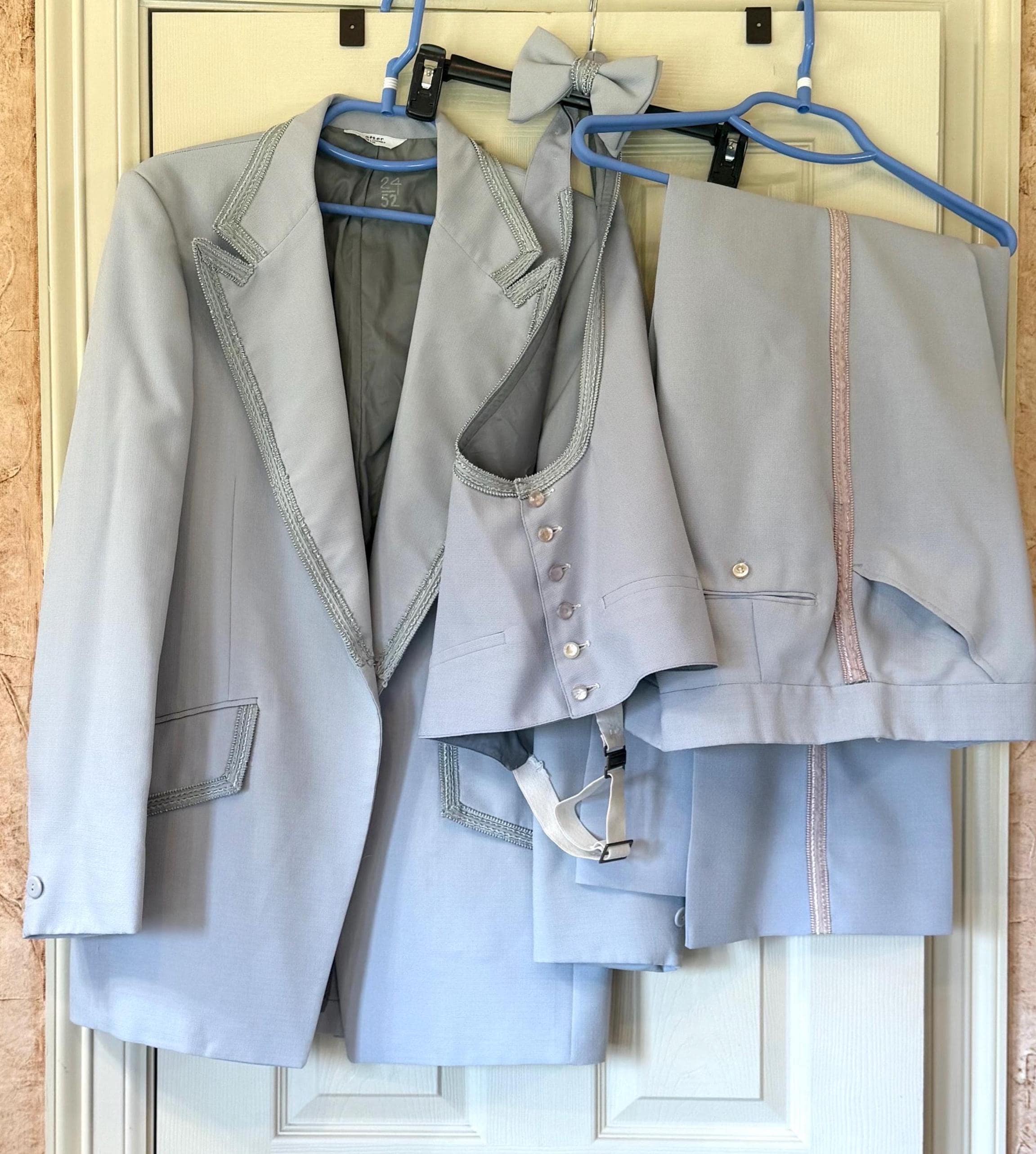 70s Light Blue Suit