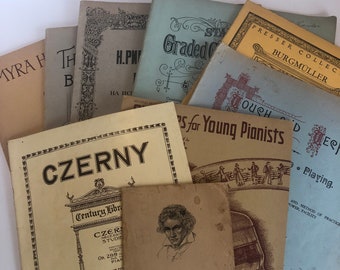 1920'- 90's Sheet Music, Variety Collection, Life and Works of Ludwig Van Beethoven Program, Framing, Crafts, Teachers