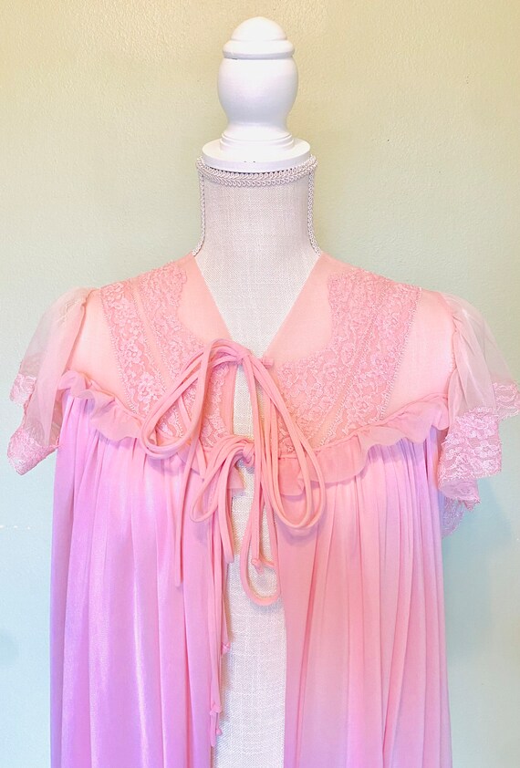 1960s Penny’s Adonna Pink Nightgown Set, Size 34/… - image 5