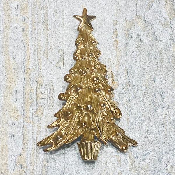 Vintage Napier Christmas Tree Brooch, Vintage Christmas Tree Brooches, Vintage Christmas Tree Pin, Lapel Pin