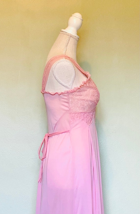 1960s Penny’s Adonna Pink Nightgown Set, Size 34/… - image 6