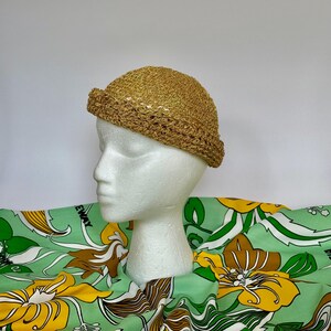 Vintage  Hat Cream Rhinestone Art Deco Bed Cap By John Frederic Women main image 3