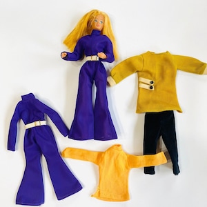 Vintage 1972-75 Mego/Dinah-Mite Doll/Original Clothes Lot, Fashion Dolls, Nostalgic Dolls