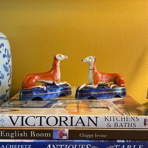 Staffordshire Pottery Whippet - Etsy