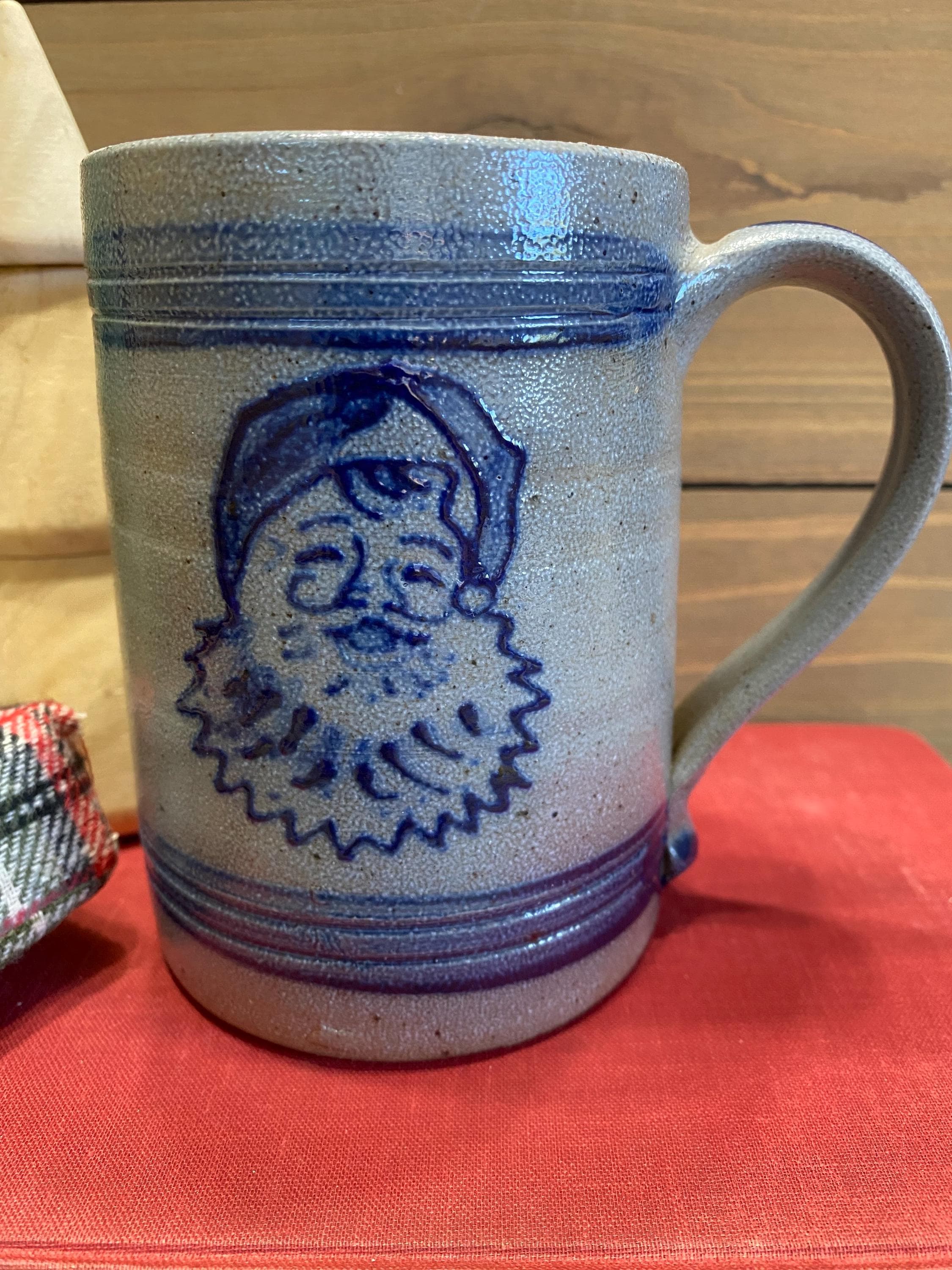 Vintage Rowe Pottery Santa Mug: Salt Glaze Christmas Decor - Etsy