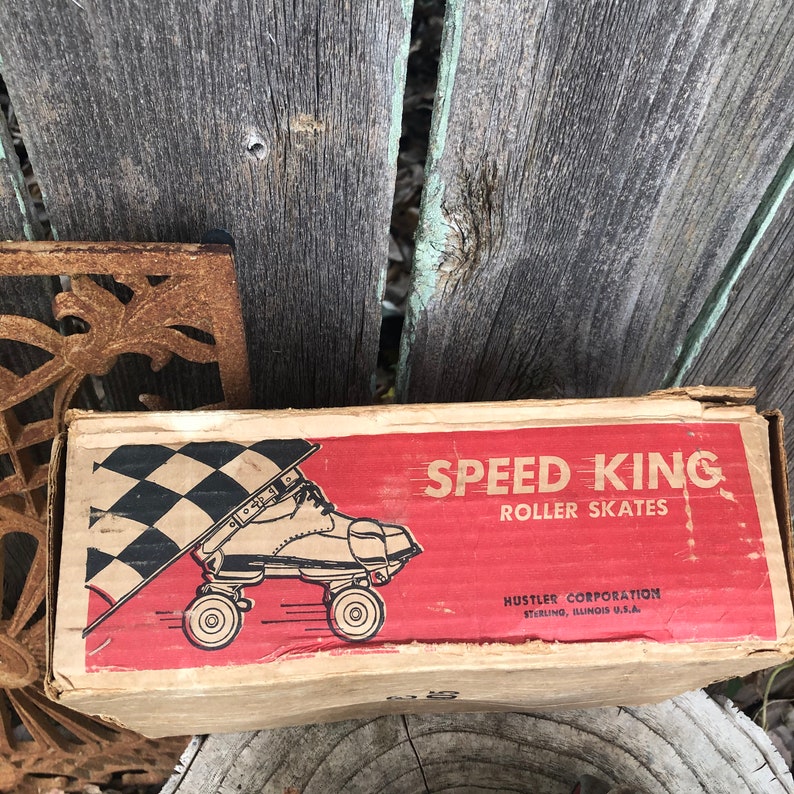 Vintage 1930s Speed King Roller Skates Original Box Antique Etsy