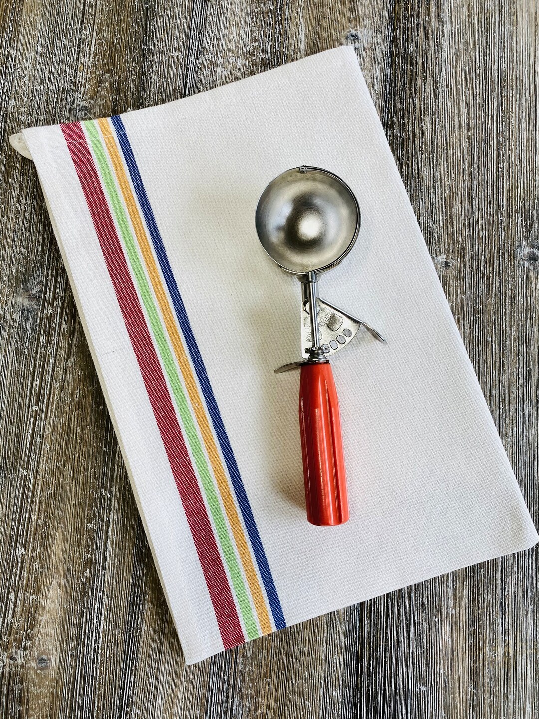 Vintage/shore Craft Orange Ice Cream Scoop, Birthday Day Party, Ice