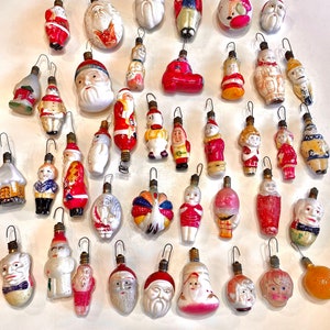 Antique Milk Glass Christmas Light Bulbs: Figural Ornaments, Japan (Non-Working Lot of 43)
