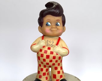 Vintage 1970s Shoney's Big Boy Coin Bank: Restaurant Mascot