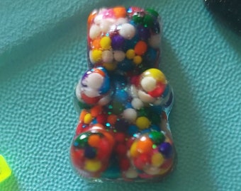 Sprinkles resin bear shoe charms for women clogs girly candy shoe accessory