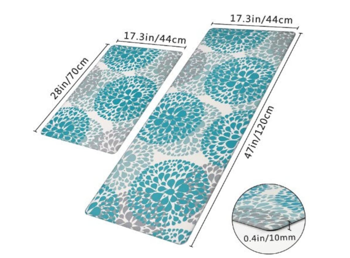 Waterproof Foam Mats Kitchen Mat Sets 2 Pieces Etsy