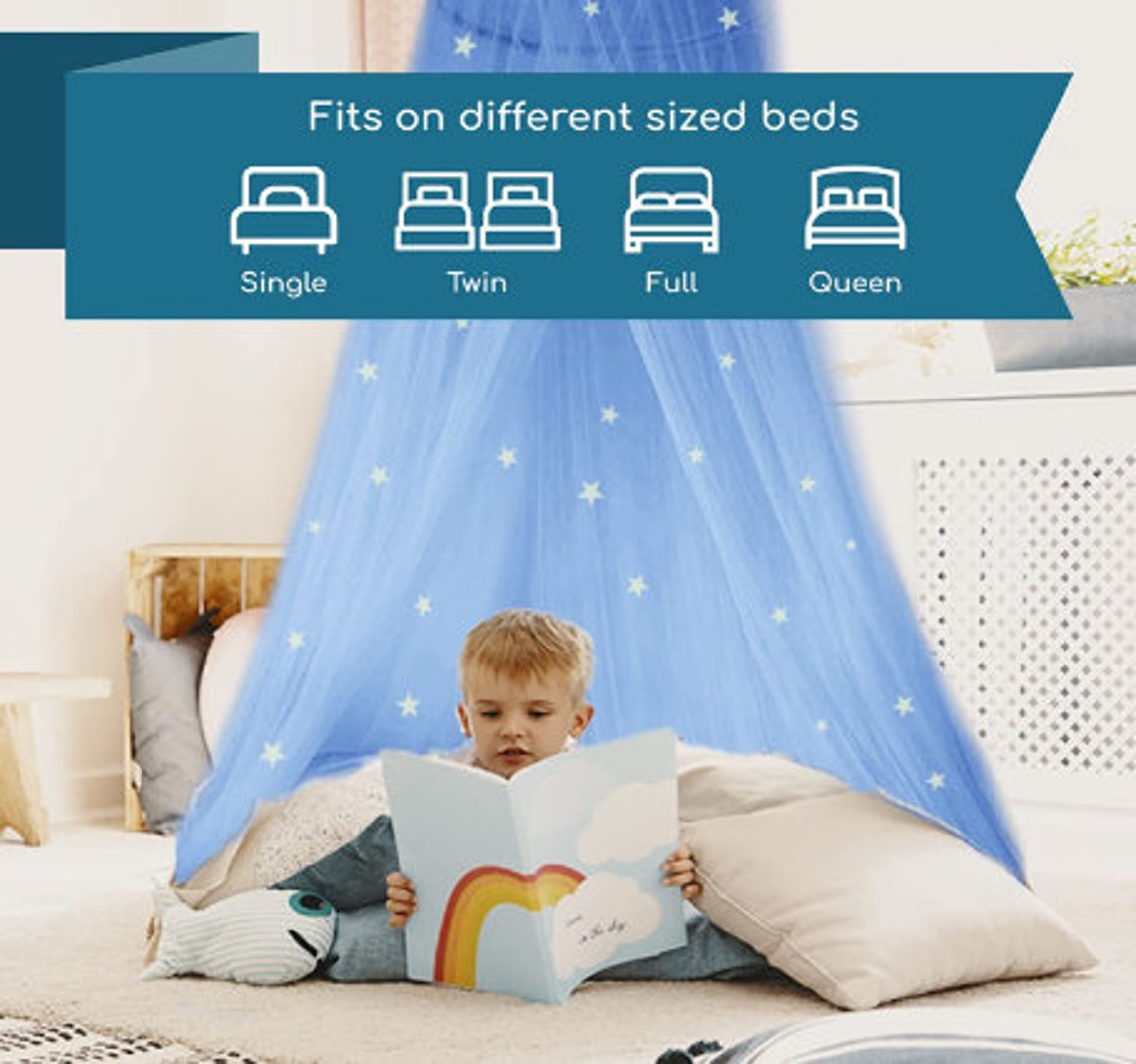 Canopy for Crib Single Twin Full Queen Size Kids Bed Etsy