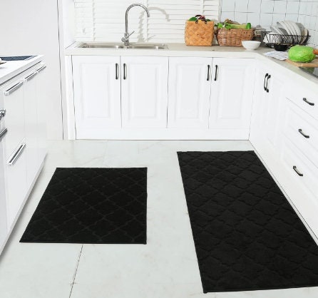 Kitchen Rugs and Mats Non Skid Washable, Absorbent Rug for Kitchen, Large  Kitchen Floor Mats for in Front of Sink, 2 PCS Set 20