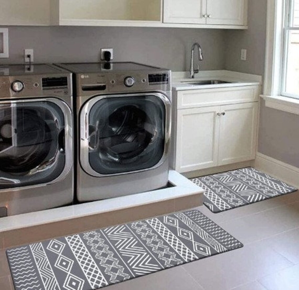 Kitchen Runner Carpet Waterproof Anti Fatigue Kitchen Mat Set Etsy