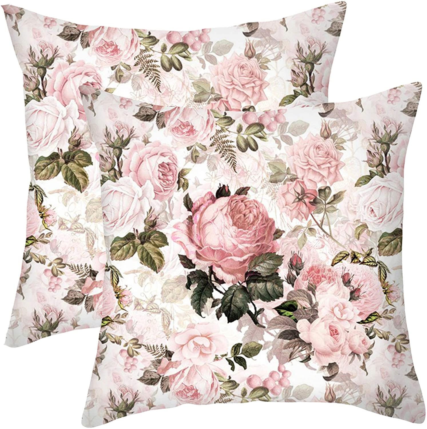 set of 2  floral camera books cushion cover decorative pillows 
