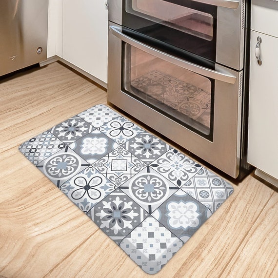 Kitchen Mat Cushioned Anti Fatigue Kitchen Rugs Waterproof Non