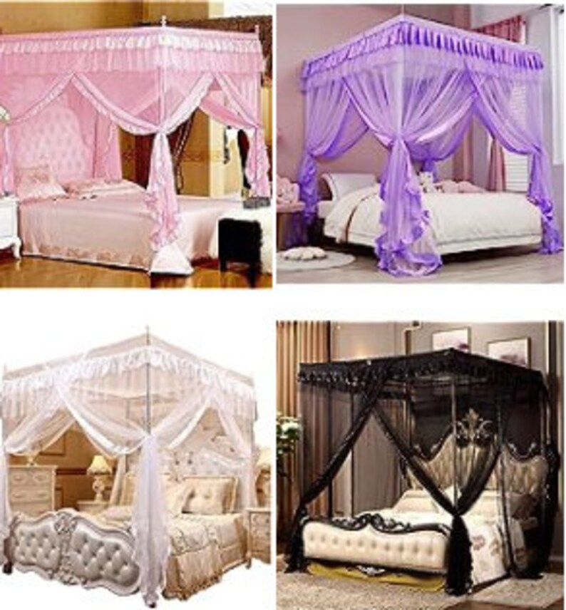 Luxurious Mesh Canopy. 4 Corner Canopies Original Design Bed - Etsy