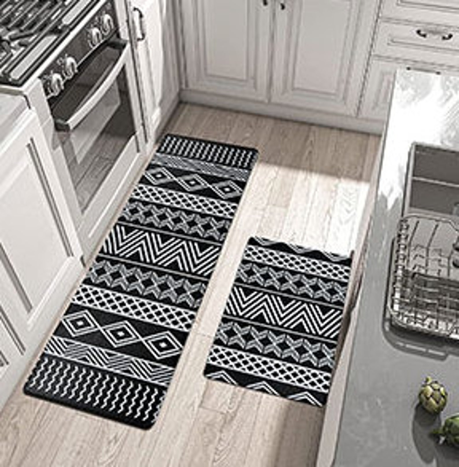 Kitchen Runner Carpet Waterproof Anti Fatigue Kitchen Mat Set Etsy