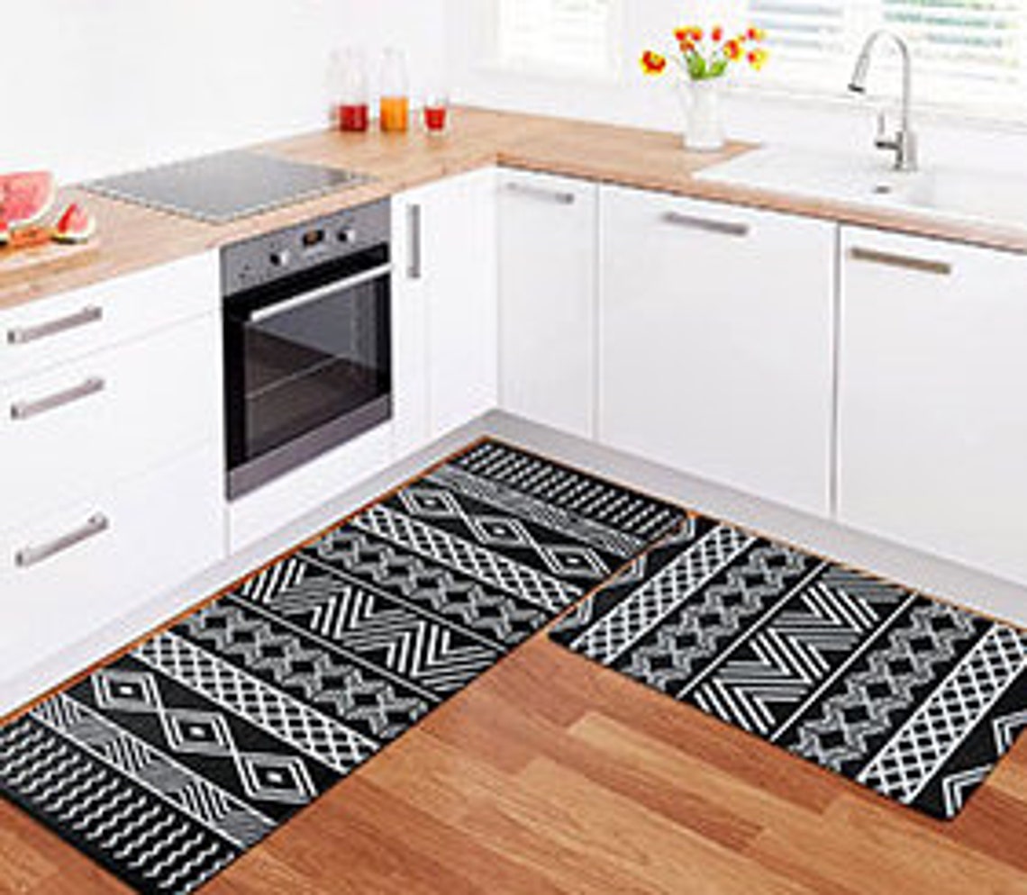Kitchen Runner Carpet Waterproof Anti Fatigue Kitchen Mat Set Etsy