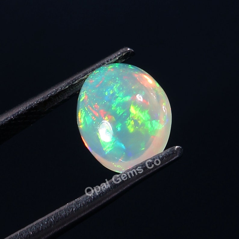 Opal Gemstone Top Quality Loose Opal Gemstone 9X7 MM size Opal Cabochon Welo Fire Opal AAA Ethiopian Opal Cabochon 1 carat