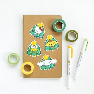 Christmas Tree Character Sticker Pack