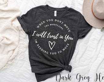 Lauren Daigle Trust In You Lyrics Christian Shirt Short Sleeve Tee Pink Purple Grey Black Maroon Muave Heather Black