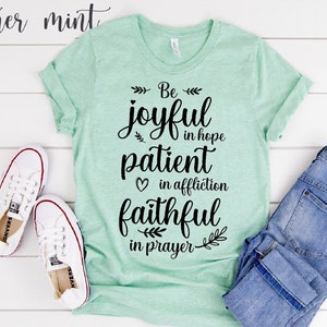 Joyful in Hope Christian Shirt