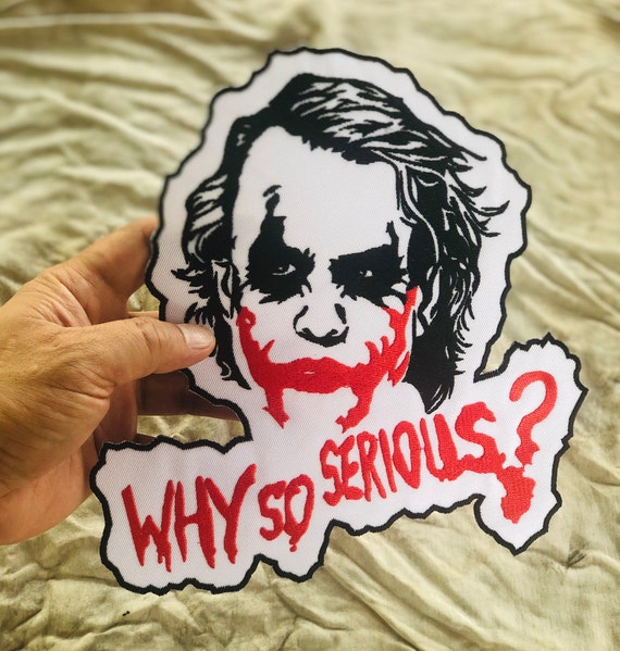 Gran Joker Por qué tan serio Batman Película Cara loca Símbolo - Etsy España