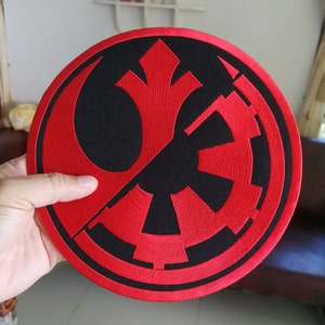 Large Rebel Alliance Galactic Star Wars Squadron Jedi Symbol Embroidered Iron-on  Sew-On Patch