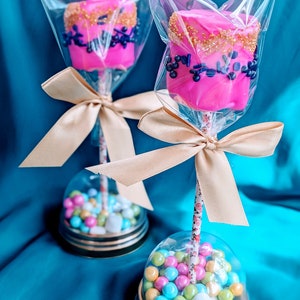 Party Favors Chocolate Covered Marshmallows / Custom Color Candy Favors / Wedding Baptism Favors / Birthday Party Bridal Shower Bachelorette