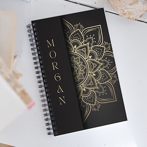 Personalized Name Spiral Notebook / Promotion Gift / New Job Congratulations / Birthday Present / Appreciation Gift / Thank You