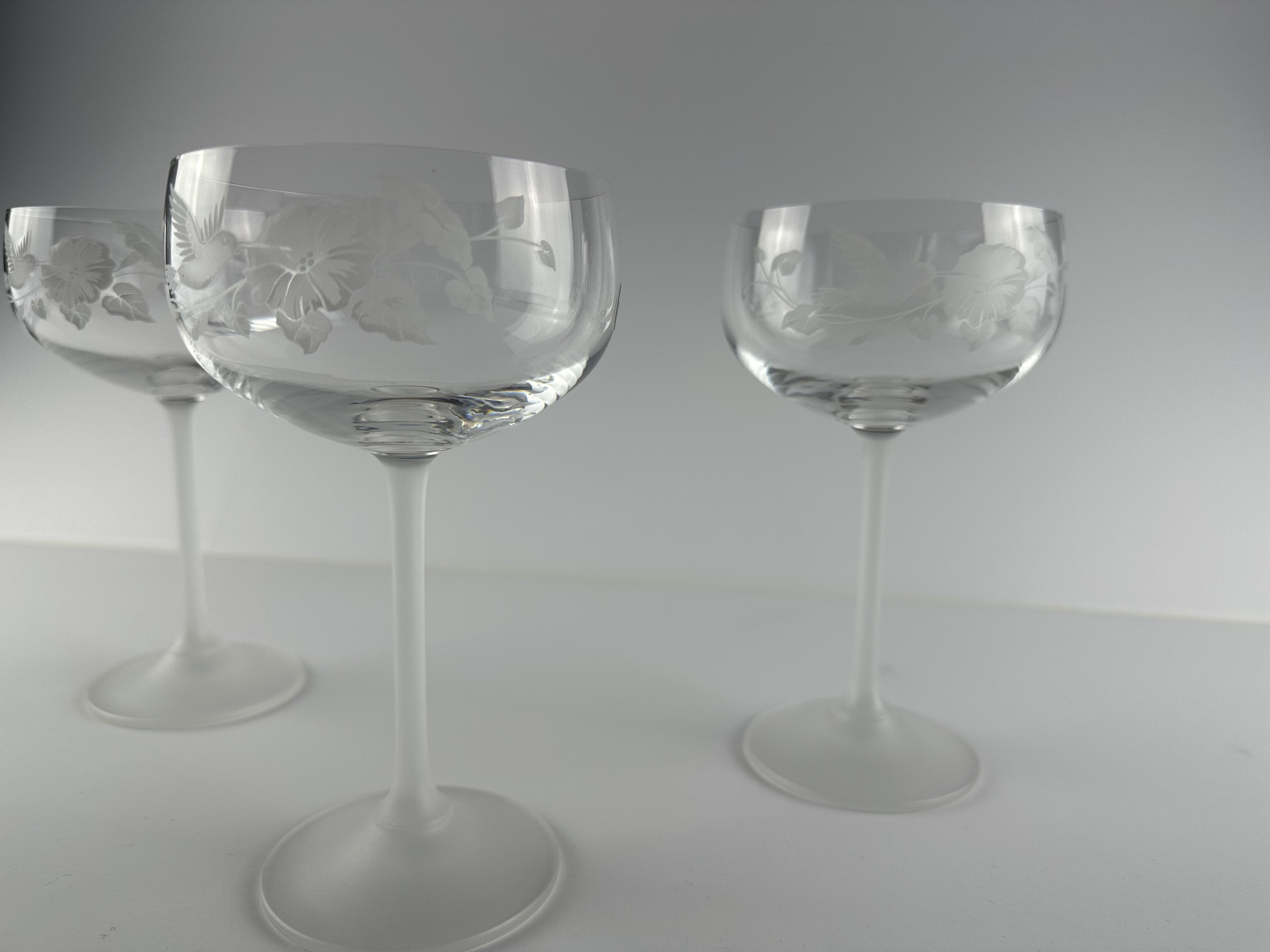 Vintage Avon Etched Hummingbird Leaded Crystal Champagne Glass - Etsy