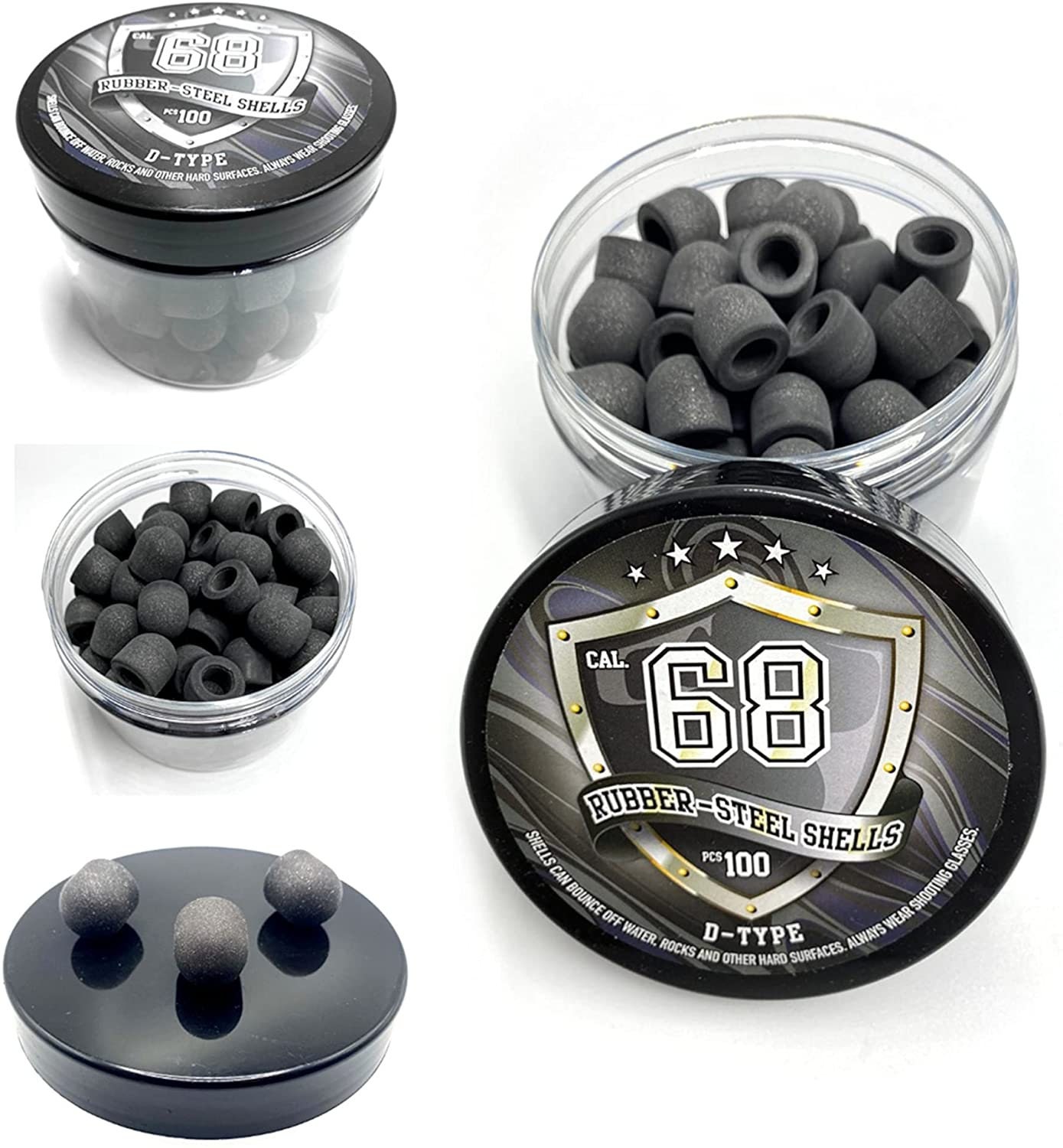 100 X Premium Quality Hard Rubber Steel Balls Paintballs Etsy
