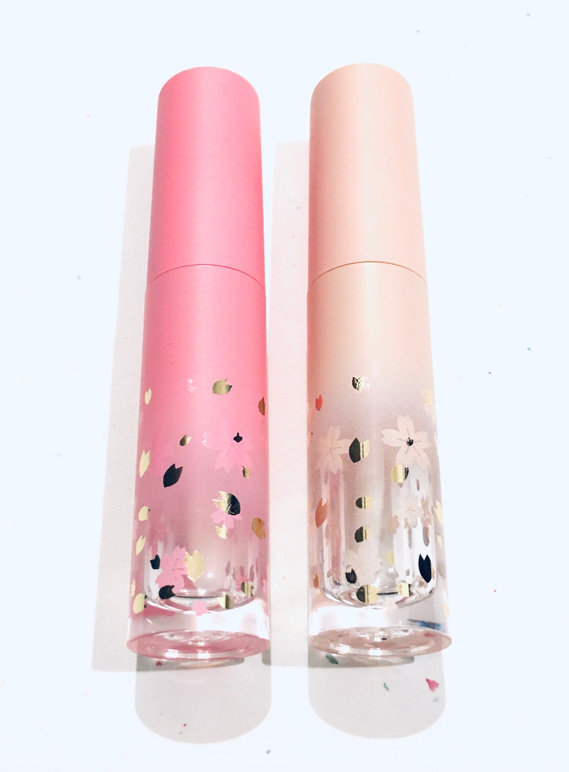 10pcs Empty Lip Gloss Tubes Floral Design Rubber Stoppers Etsy