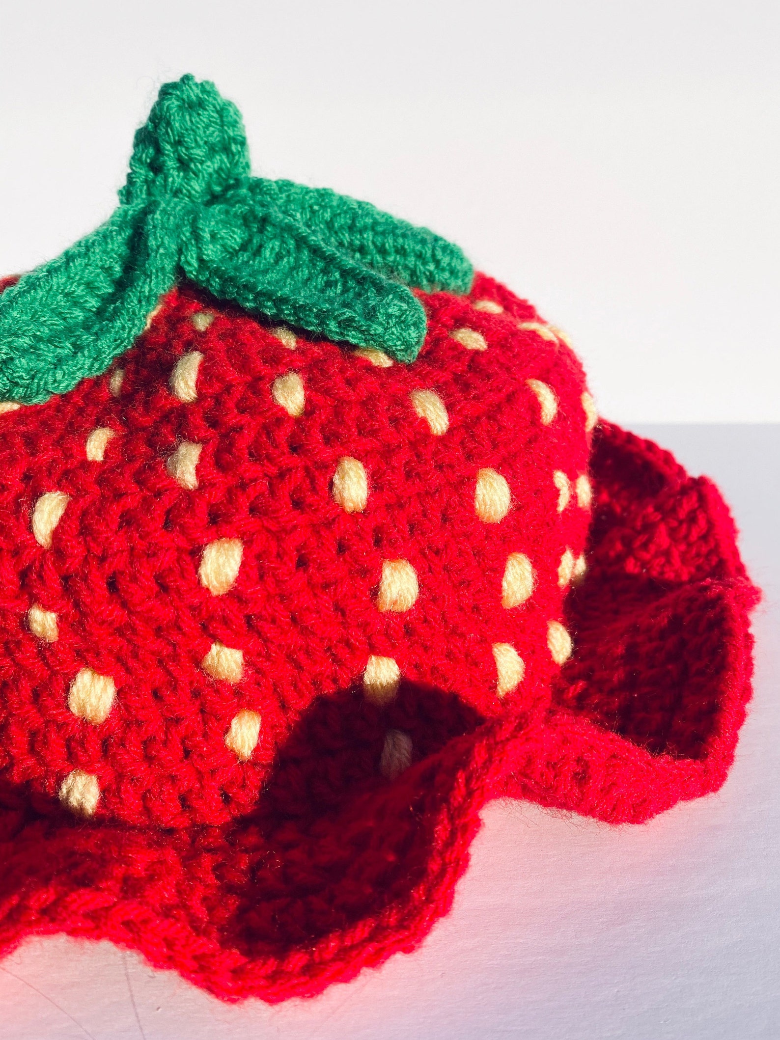 MADE TO ORDER Strawberry Shortcake Hat Handmade Crochet Bucket Etsy