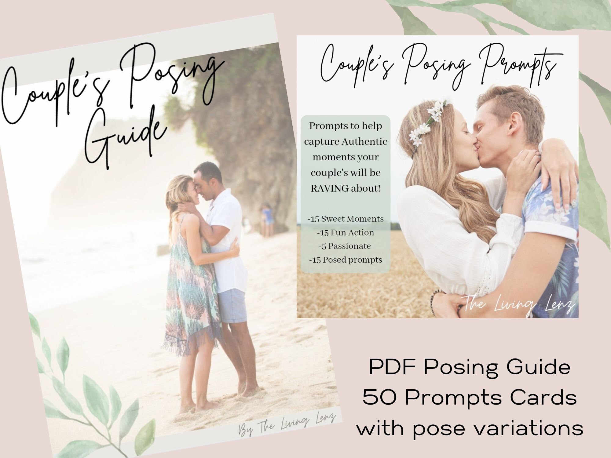Digital Couple Posing Guide, PDF Download, INSTANT DOWNLOAD, Prompt