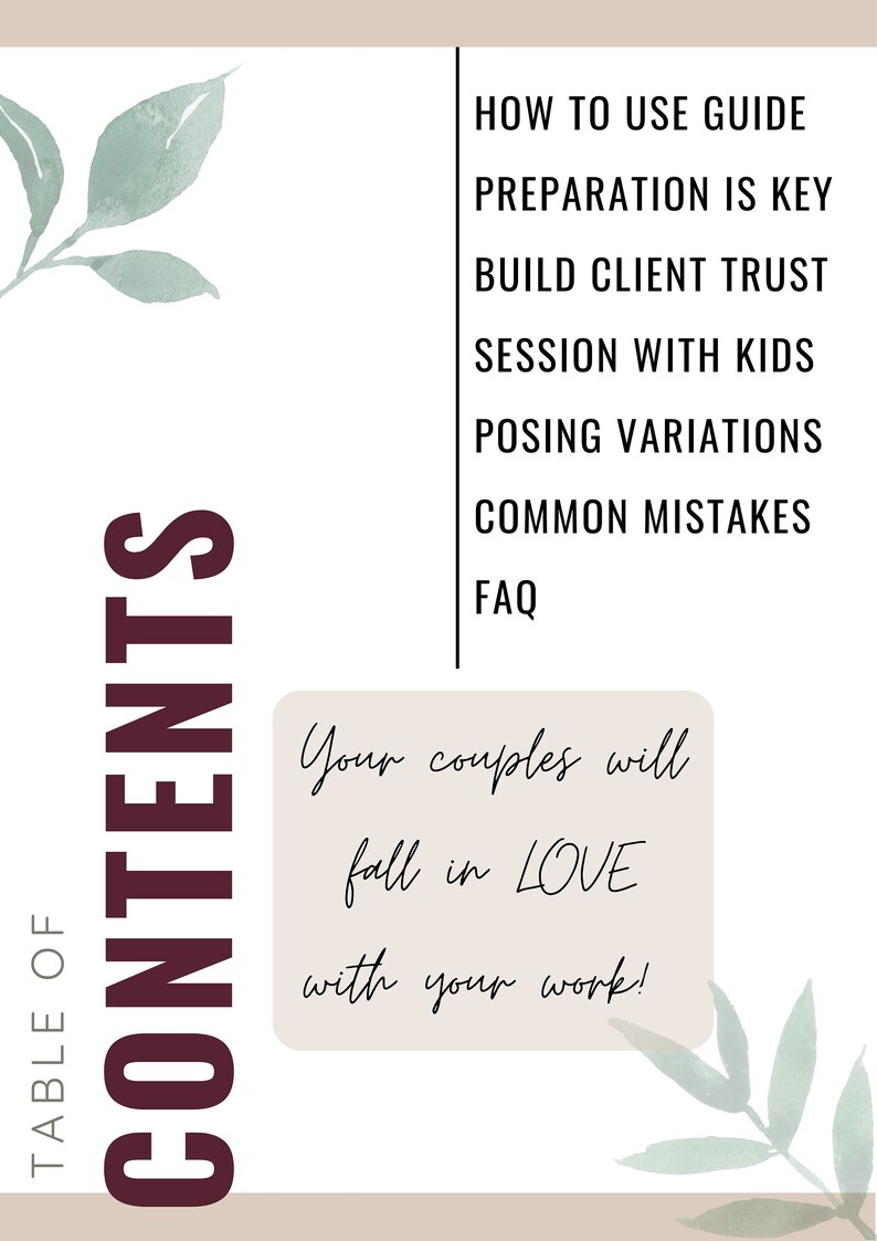 Digital Family Posing Guide PDF Download INSTANT DOWNLOAD Etsy