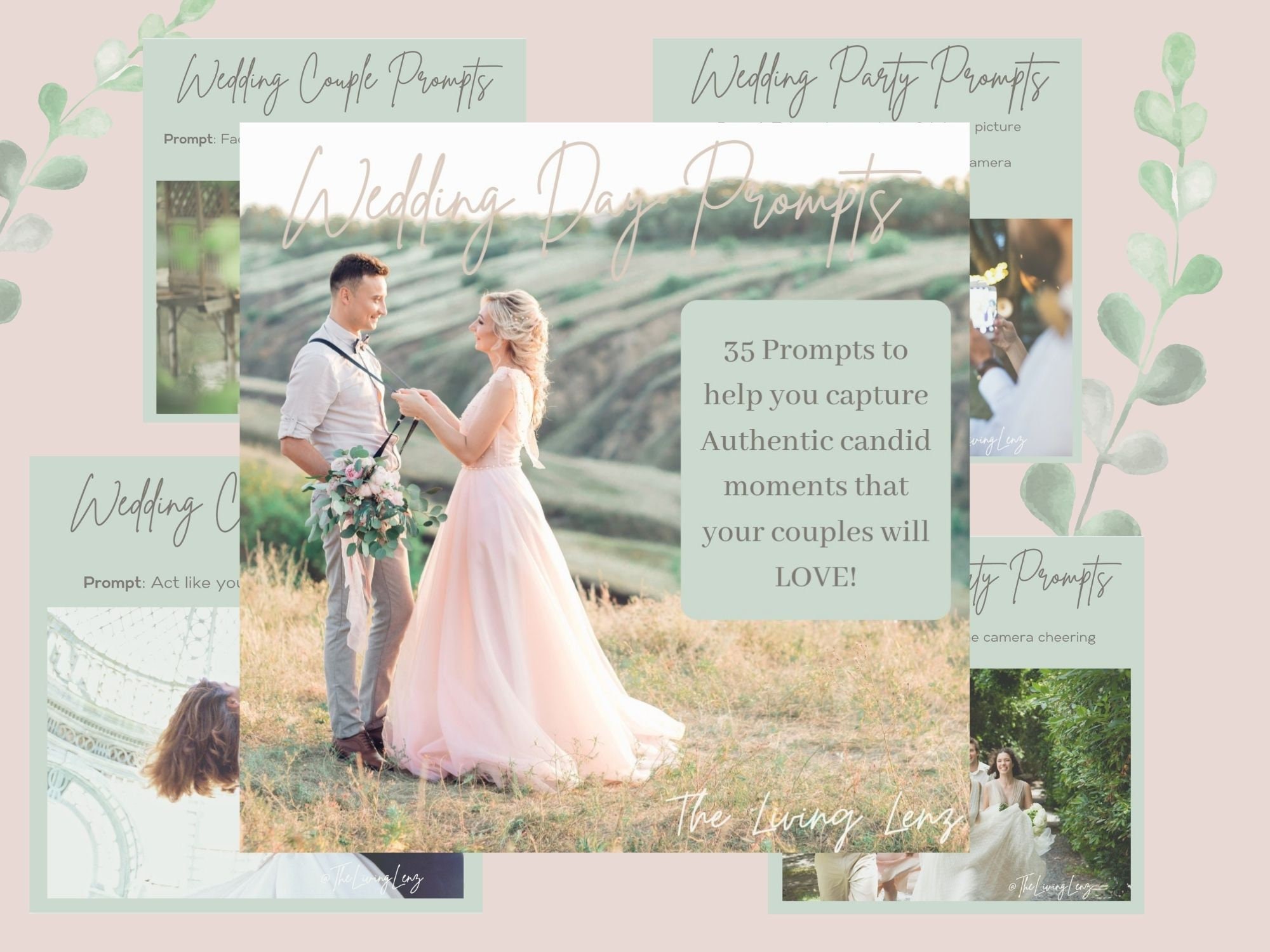 Digital Wedding Photography Prompt Cards, Posing Prompts, Posing Guide