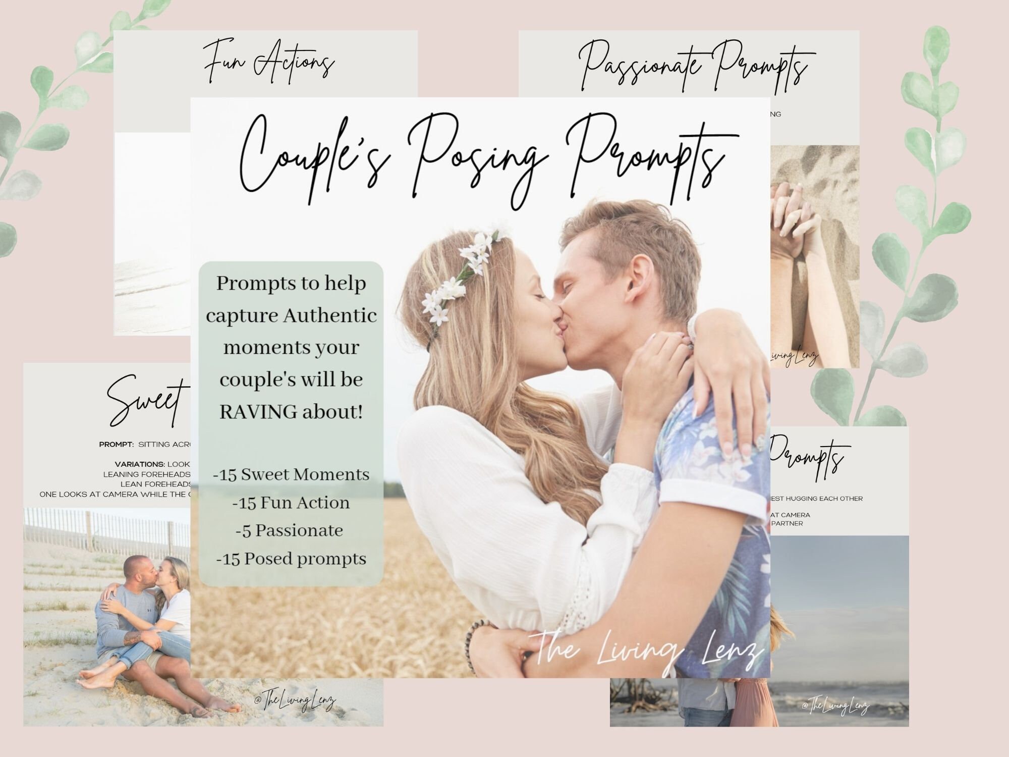 Digital Couple Posing Guide, PDF Download, INSTANT DOWNLOAD, Prompt