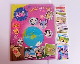 LPS Littlest pet Shop Panini Album and 60 Stickers - Unopened - Travel Journal - My Collector Journal
