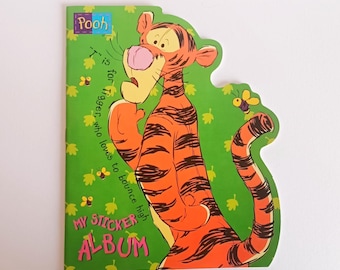 Tiger Winnie the Pooh Sticker Album - Disney - Vintage - New