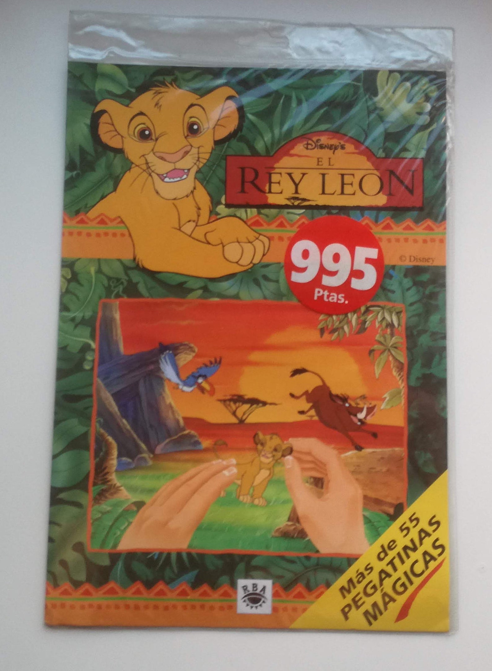 Vintage Lion King Maxi Sticker Sheets With Sticker Book Etsy