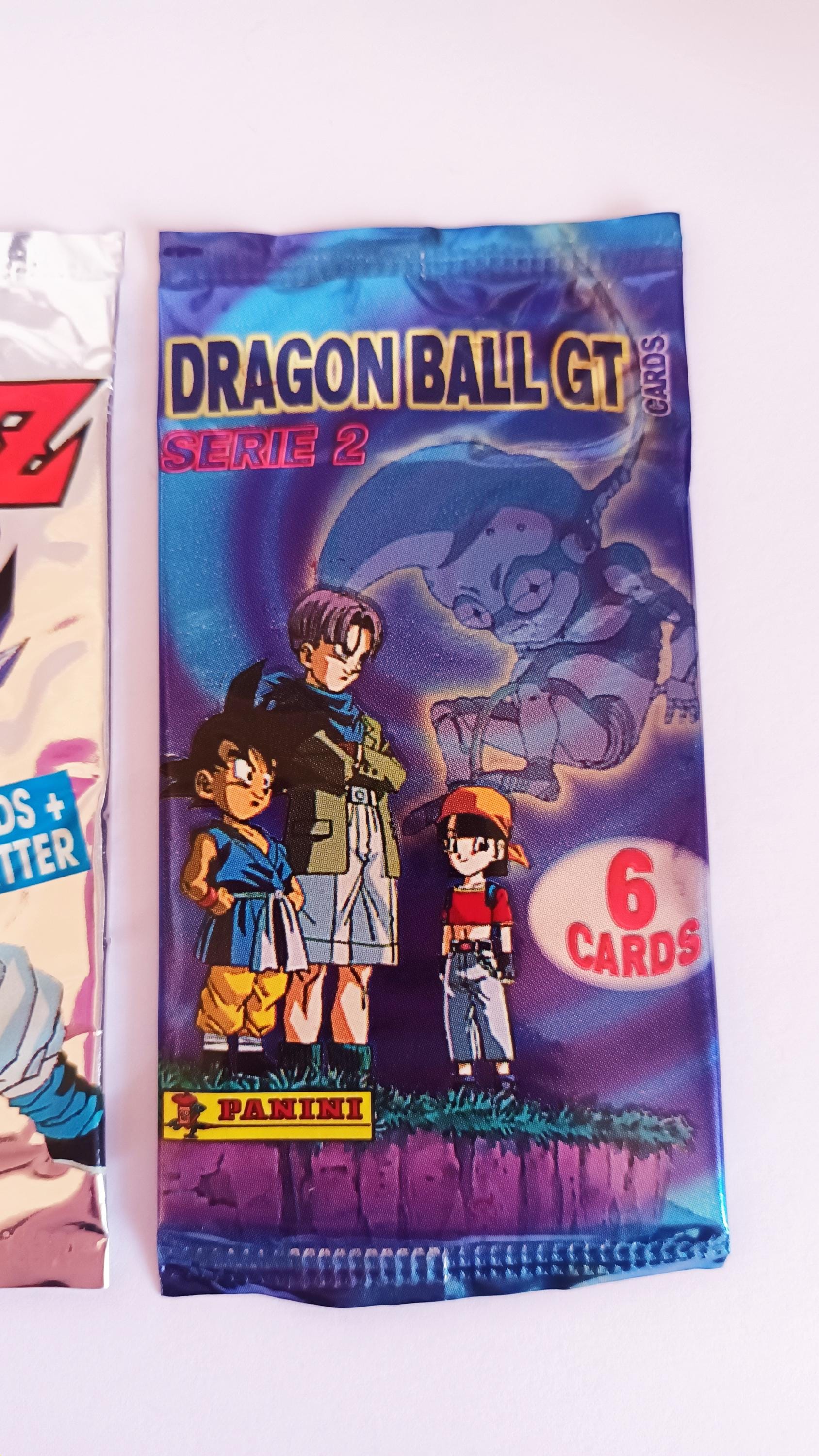 Vintage 1989 and 1996 Dragon Ball Panini Trading Cards - Sealed