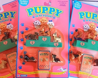 Vintage 1993 Puppy In My Pocket - Hasbro Toy - Puppy Collection - Vintage Toys - Unopened