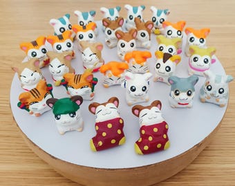 Vintage Hamtaro Figures Hamtaro Anime Figurine Dolls Bijou