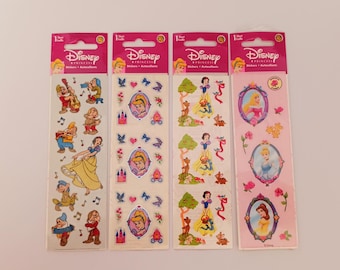 Sandylion Disney Stickers - Unopened - Kromekote - Prismatic - Snow White - Cinderella - Vintage