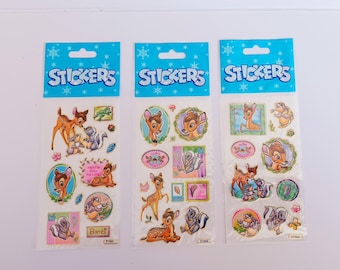 Disney Laser Sticker Sheets Bambie - New