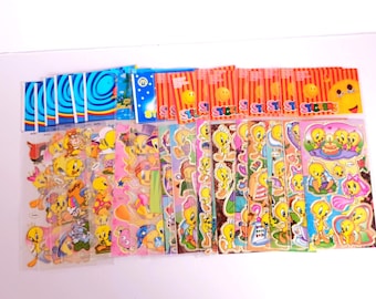 Laser Sticker Sheets Tweety - Looney Tunes - New