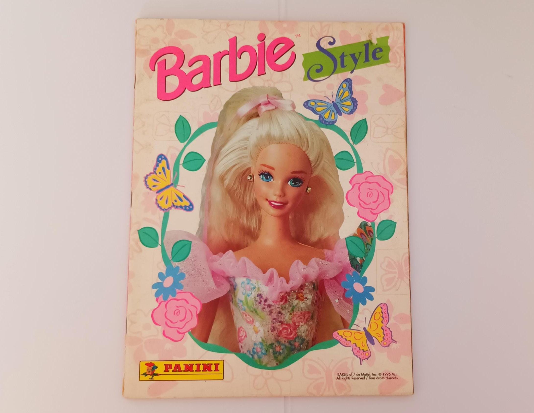 Vintage Barbie 1995 Panini Stickers Album - Mattel